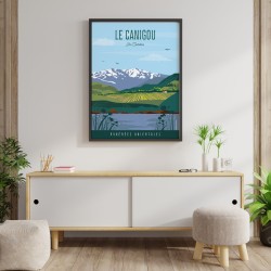 Affiche du Canigou, la montagne fétiche des Catalans