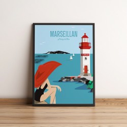 Affiche Marseillan, le phare des Onglous